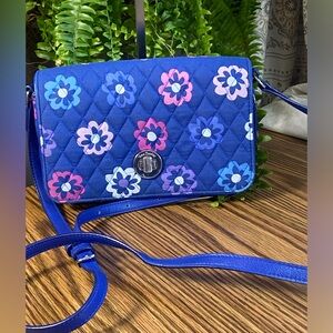 Vera Bradley Blue Floral Crossbody Bag